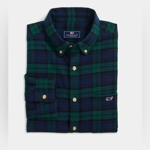XL MENS Vineyard Vines NWT Blackwatch Flannel Classic Fit Charleston Green